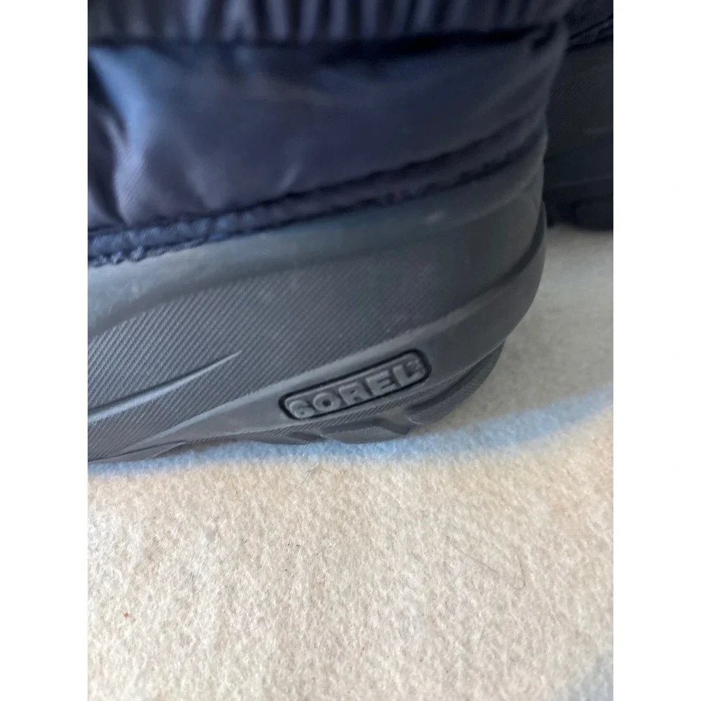 Sorel Flurry Snow Boots Kids Navy Blue Waterproof Winter Boots‎ Adjustable Strap